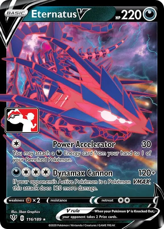Darkness Ablaze Eternatus V [Prize-Pack] Pokémon card
